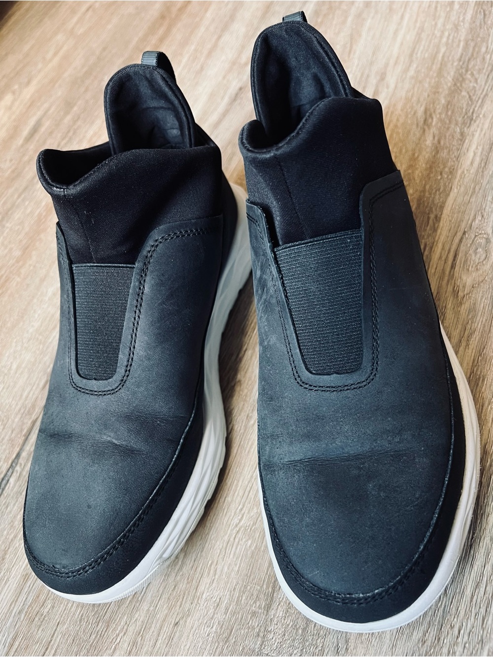 Helly Hansen Women's Black Slip-On Sneakers with White Sole